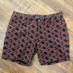Steele Mens Retro Geometric Short Shorts Size 28